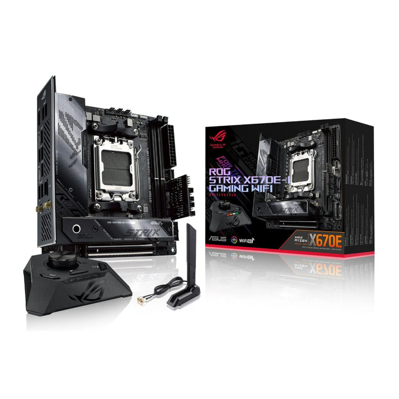 Asus ROG Strix X670E-I Gaming WIFI DDR5 AM5 AMD Mini-ITX Gaming Motherboard - اللوحة الأم